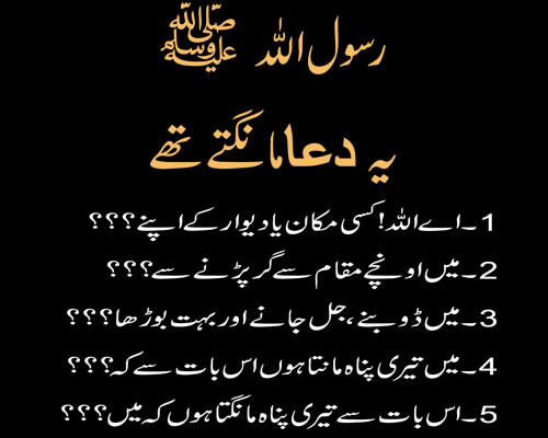 Rasoolullah (S.A.W) Ki Dua