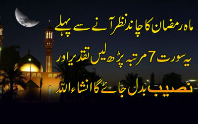 Mahe Ramzan Ke Chand Ka Khas Wazifa