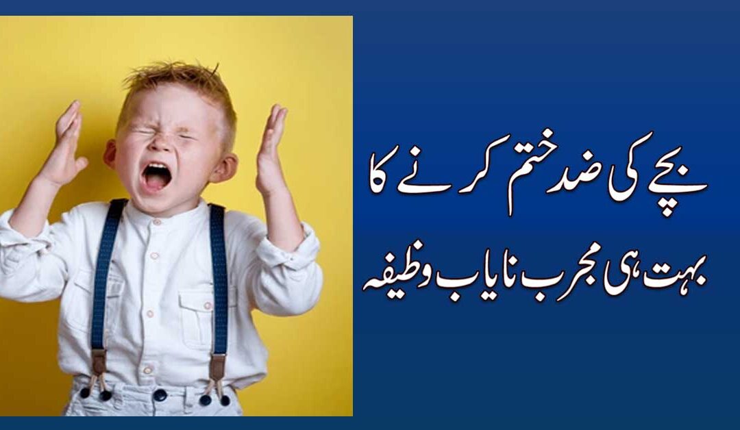Bachon Ki Zid Khatam Karna
