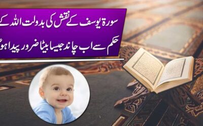 Surah Yusuf Naqsh For Baby Boy